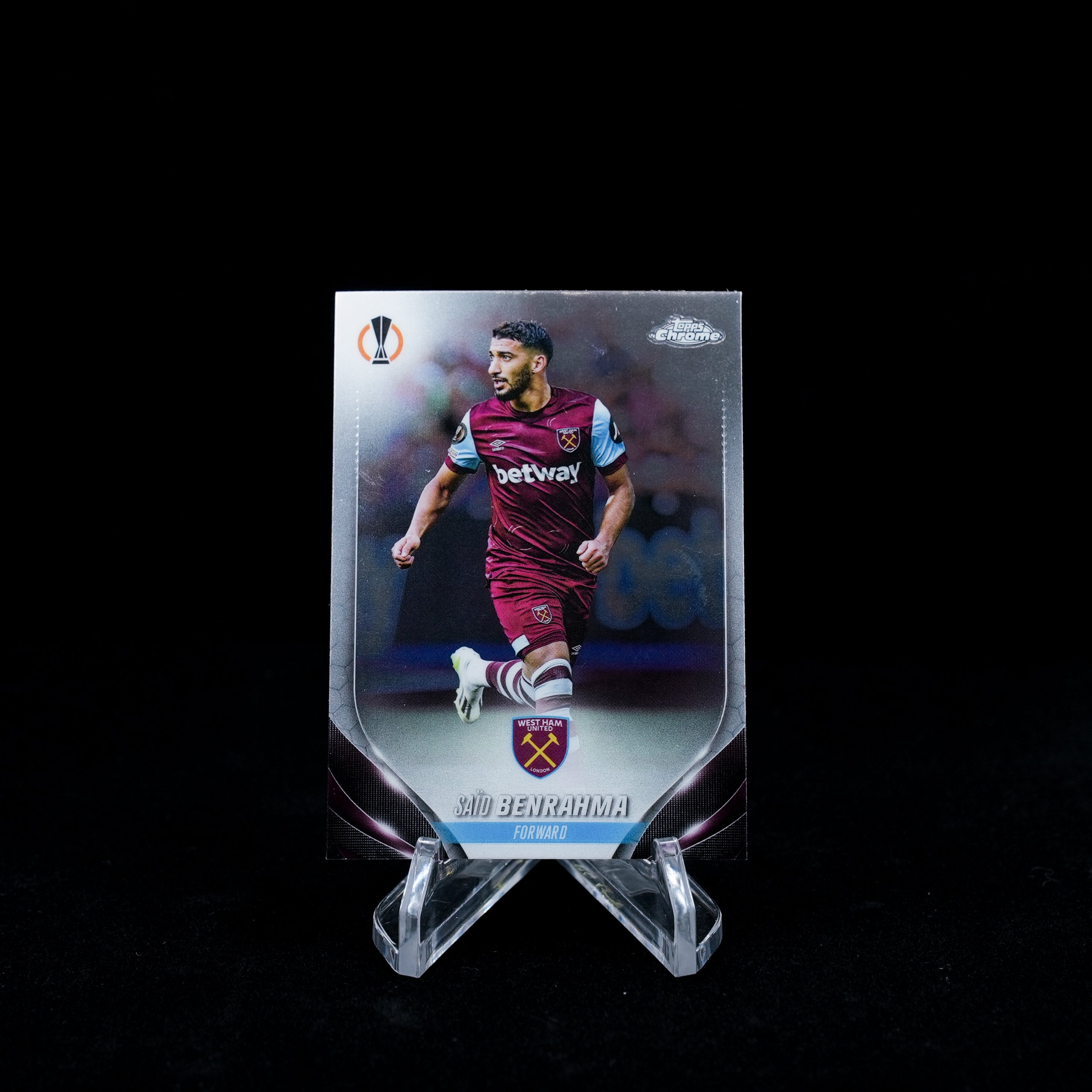 2023-24 Topps Chrome UEFA Club Competitions Soccer-West Ham-Base Card